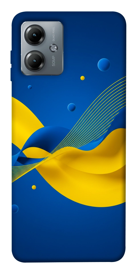 Чохол Жовто-синя гармонія для Motorola Moto G14