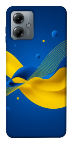 Чохол Жовто-синя гармонія для Motorola Moto G14