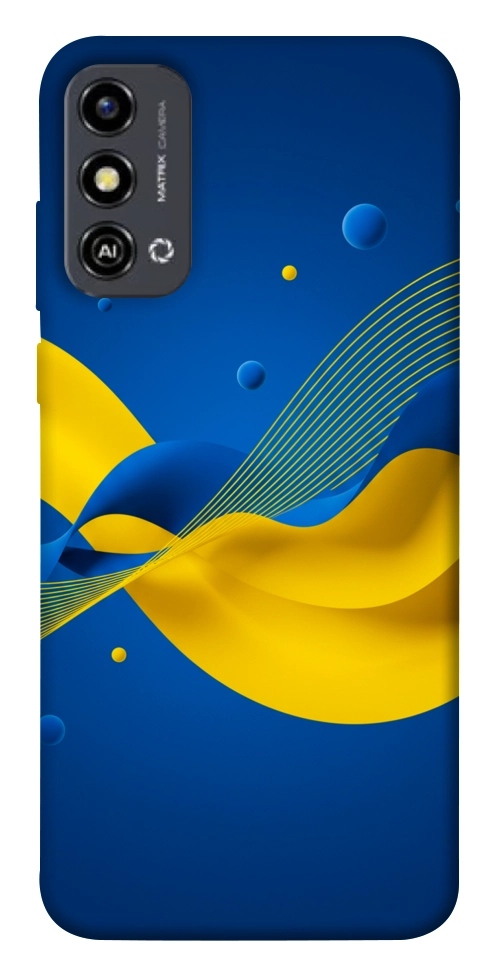 Чохол Жовто-синя гармонія для ZTE Blade A53