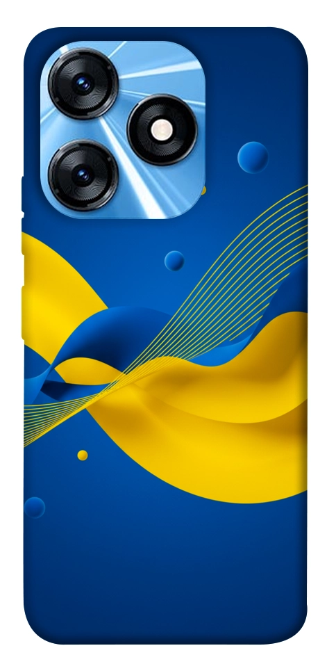Чохол Жовто-синя гармонія для TECNO Spark 10