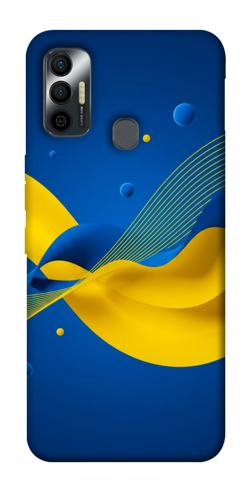 Чехол Жовто-синя гармонія для TECNO Spark 7