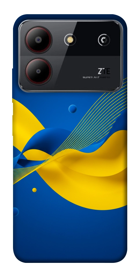 Чехол Жовто-синя гармонія для ZTE Blade A54 4G