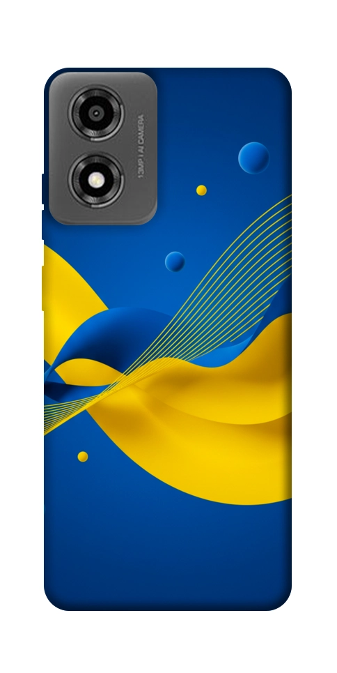 Чохол Жовто-синя гармонія для Motorola Moto E14