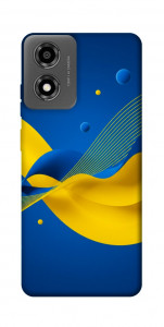 Чохол Жовто-синя гармонія для Motorola Moto E14