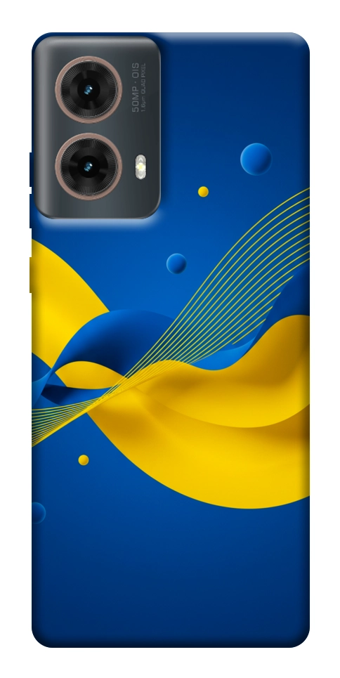 Чехол Жовто-синя гармонія для Motorola Moto G85