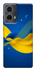 Чехол Жовто-синя гармонія для Motorola Moto G85