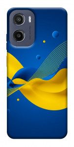 Чехол Жовто-синя гармонія для Motorola Moto E15