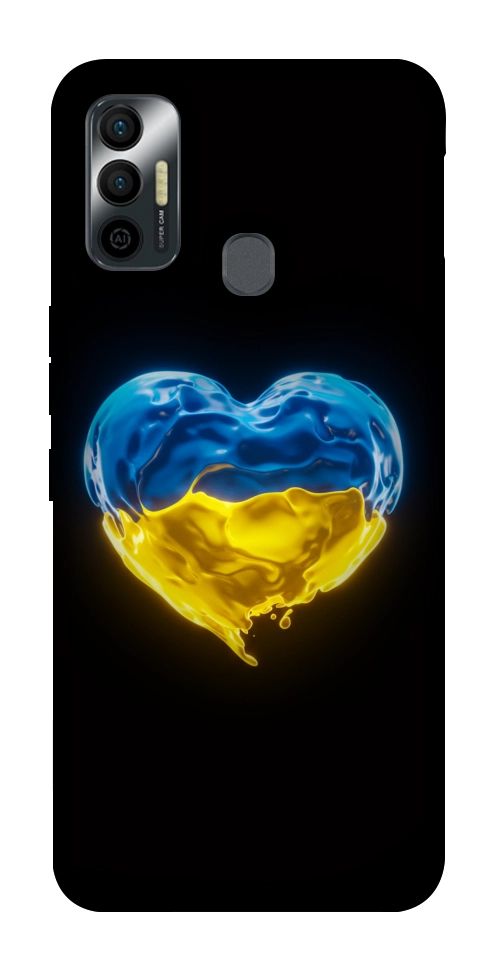 Чехол Серце України для TECNO Spark 7