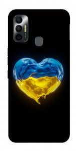 Чехол Серце України для TECNO Spark 7