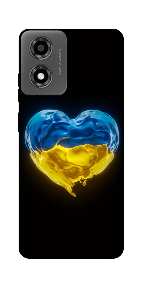 Чохол Серце України для Motorola Moto E14