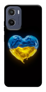 Чехол Серце України для Motorola Moto E15