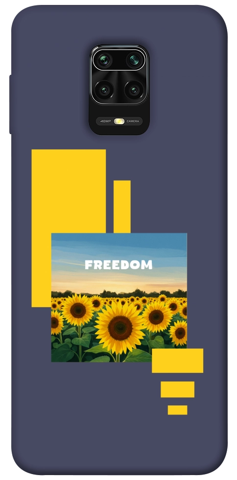 Чехол Квітуча свобода для Xiaomi Redmi Note 9 Pro