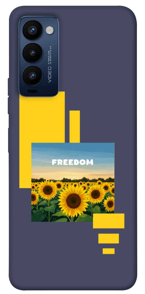 Чехол Квітуча свобода для TECNO Camon 18