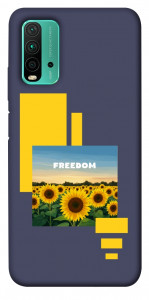 Чехол Квітуча свобода для Xiaomi Redmi Note 9 4G