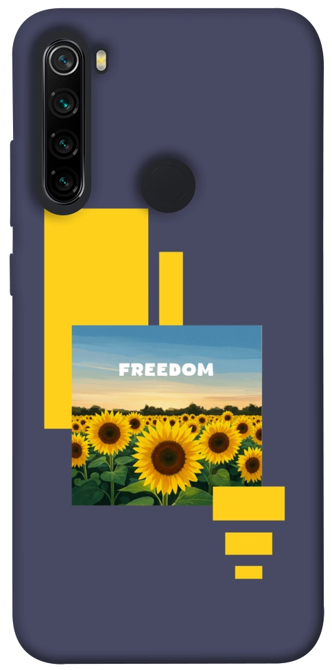 Чохол Квітуча свобода для Xiaomi Redmi Note 8 2021