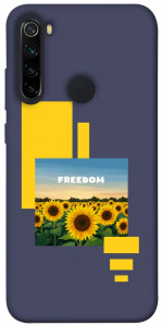 Чохол Квітуча свобода для Xiaomi Redmi Note 8 2021