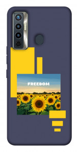 Чохол Квітуча свобода для TECNO Camon 17