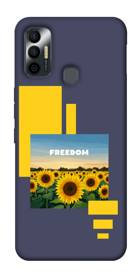 Чехол Квітуча свобода для TECNO Spark 7