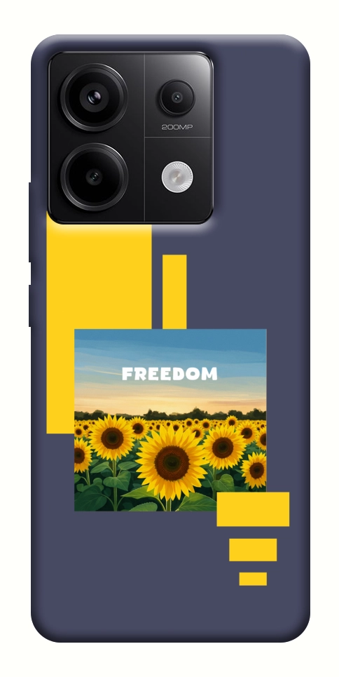 Чохол Квітуча свобода для Xiaomi Redmi Note 13 Pro 4G