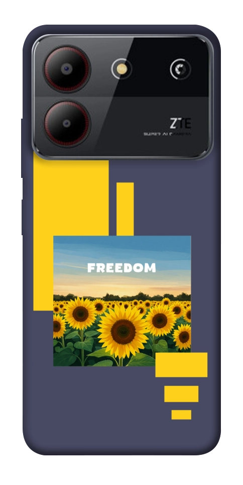 Чехол Квітуча свобода для ZTE Blade A54 4G