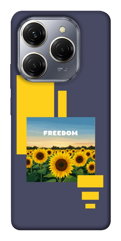Чохол Квітуча свобода для TECNO Spark 20 Pro