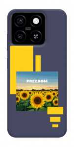 Чохол Квітуча свобода для ZTE Blade A55 4G