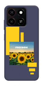 Чехол Квітуча свобода для ZTE Blade A35 4G