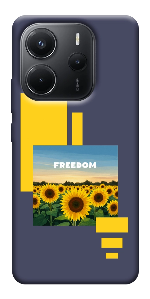 Чехол Квітуча свобода для Xiaomi Redmi Note 14 4G (Europe version)