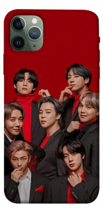 Чехол BTS in red для iPhone 11 Pro Max