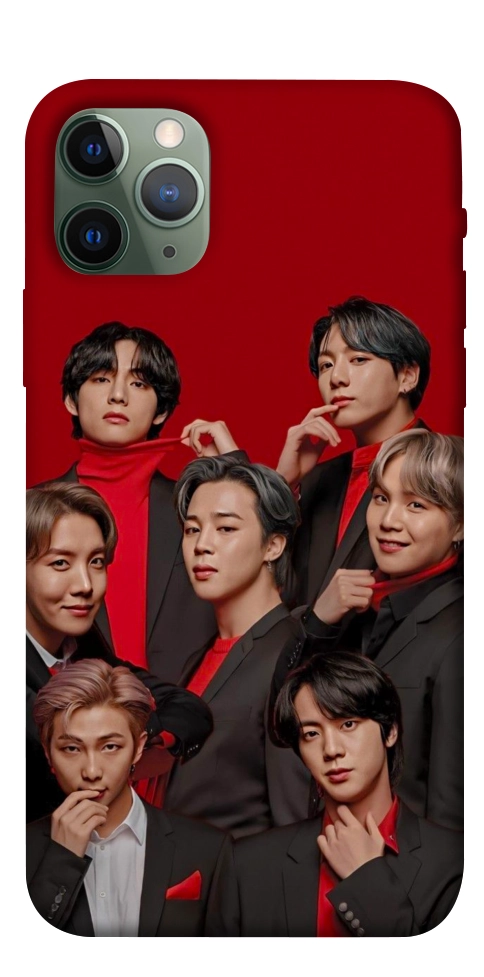Чехол BTS in red для iPhone 11 Pro