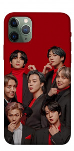 Чехол BTS in red для iPhone 11 Pro