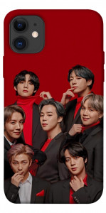 Чохол BTS in red для iPhone 11