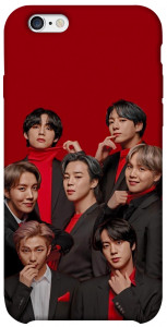 Чехол BTS in red для iPhone 6s (4.7'')