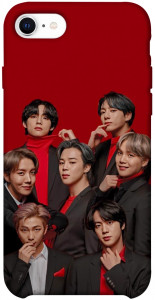Чехол BTS in red для iPhone SE (2020)