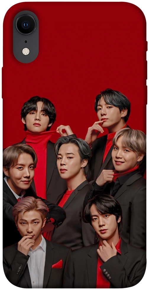 Чохол BTS in red для iPhone XR