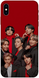 Чехол BTS in red для iPhone X