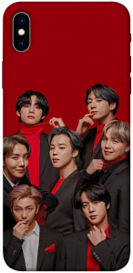 Чехол BTS in red для iPhone XS Max
