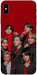 Чехол BTS in red для iPhone XS Max