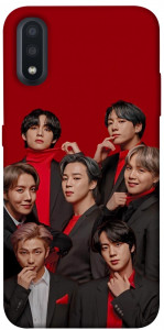 Чохол BTS in red для Galaxy A01
