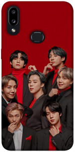Чохол BTS in red для Galaxy A10s (2019)