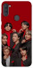 Чохол BTS in red для Galaxy A11 (2020)