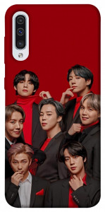 Чехол BTS in red для Samsung Galaxy A30s