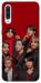 Чехол BTS in red для Galaxy A50 (2019)