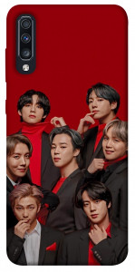 Чехол BTS in red для Galaxy A70 (2019)