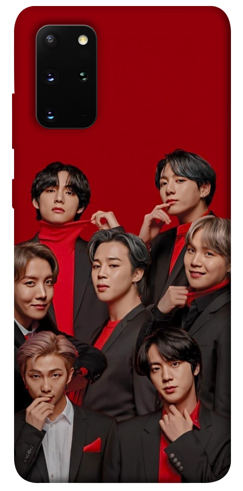 Чохол BTS in red для Galaxy S20 Plus (2020)