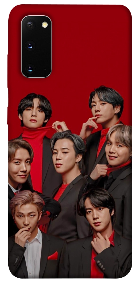 Чехол BTS in red для Galaxy S20 (2020)