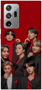 Чохол BTS in red для Galaxy Note 20 Ultra