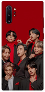 Чехол BTS in red для Galaxy Note 10+ (2019)