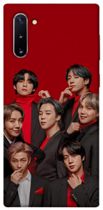 Чехол BTS in red для Galaxy Note 10 (2019)