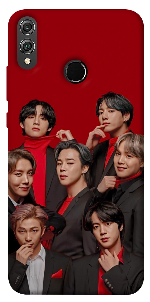 Чехол BTS in red для Huawei Honor 8X